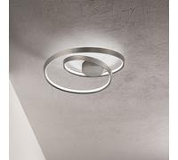 Plafoniera Moderna Ritmo Metallo Grigio Led 55W Dimmerabile Ip20