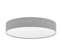 Plafoniera Moderna Romao Acciaio Bianco Luce Led Integrato 36W