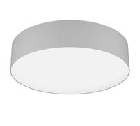 Plafoniera Moderna Romao-Z Acciaio Bianco Luce Led Integrato 35W