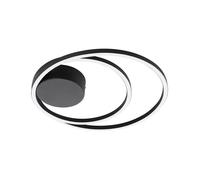 Plafoniera Moderna Ruotale Led Alluminio Nero