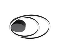 Plafoniera Moderna Ruotale Led Alluminio Nero