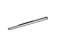 Plafoniera Moderna Salobrena 1 Alluminio Nero Luce Led Integrato 38W