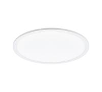 Plafoniera Moderna Sarsina Alluminio Bianco Luce Led Integrato 28W