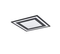 Plafoniera Moderna Savatarila Alluminio Nero Luce Led Integrato 22,2W [EEK: A++]