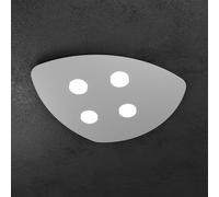 Plafoniera Moderna Shape Metallo Grigio 4 Luci Gx53