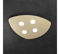 Plafoniera Moderna Shape Metallo Sabbia 4 Luci Gx53