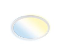 Plafoniera Moderna Slim Brilo Smart Plastica Bianco Led Integrato 18W 3000K [EEK: A++]