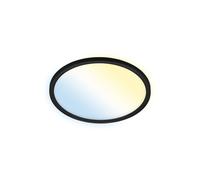 Plafoniera Moderna Slim Brilo Smart Plastica Nero Led Integrato 18W 3000K [EEK: A++]