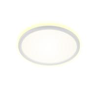 Briloner - Plafoniera da bagno a LED con retroilluminazione, lampada da bagno a LED IP44, ultrapiatta, luce bianca neutra, bianca, 290x35 mm (DxH)