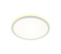 Plafoniera Moderna Slim Drip Plastica Bianco Led Integrato 19W 4000K [EEK: A++]