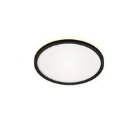 Plafoniera Moderna Slim Drip Plastica Nero Led Integrato 19W 4000K [EEK: A++]