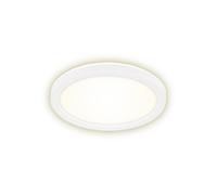 Briloner - Plafoniera LED a luce indiretta, lampadario da soggiorno, colore luce bianca neutra, lampada LED, plafoniera LED, lampada da soggiorno, pannello LED, lampada da cucina, 19x2,8 cm, bianco