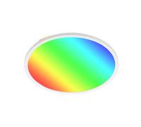 Plafoniera Moderna Slim Plastica Bianco Led Integrato 22W 4000K 2700Lm [EEK: A++]