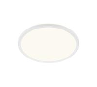 Plafoniera Moderna Slim Plastica Bianco Led Integrato 30W 4000K [EEK: A++]