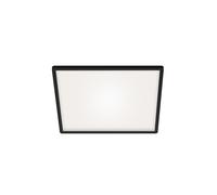 Plafoniera Moderna Slim Plastica Nero Led Integrato 22W 4000K [EEK: A++]