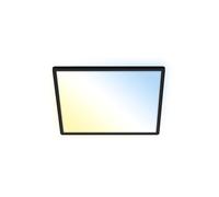 Plafoniera Moderna Slim Plastica Nero Led Integrato 22W Da 2700 A 6500K Ip20 [EEK: A++]