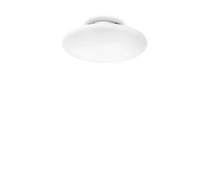 Plafoniera Moderna Smarties Vetro Bianco 1 Luce E27