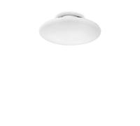 Plafoniera Moderna Smarties Vetro Bianco 2 Luci E27