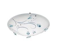 Eglo SORRENTA 1 - Plafoniera in acciaio, 16 W, colore bianco
