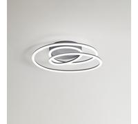 Perenz Illumina Plafoniera Spira Alluminio Grigio LED Integrato 68W 3000K 3321lm Dimmerabile