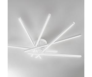 Plafoniera Moderna Syncro Alluminio Bianco Led 70W Dimmerabile Ip20
