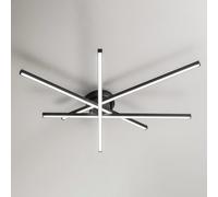 Plafoniera Moderna Syncro Alluminio Nero Led 58W Dimmerabile Ip20