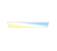 Plafoniera Moderna Tava Plastica Bianco Led Integrato 36W Da 2700 A 6500K