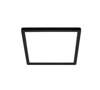 Briloner - Lampada da soffitto a LED a luce indiretta, piatta, luce bianca neutra, lampada a LED, plafoniera a LED, lampada da soggiorno, pannello a LED, 24x24x3 cm, nero
