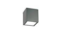 Plafoniera antracite da esterno Ideal Lux 251554 TECHO SMALL GU10 LED IP54 lampada soffitto moderna