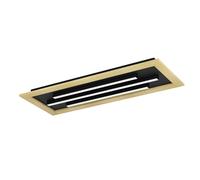 Plafoniera Moderna Tirrenara Acciaio Nero 1 Luce Led Integrato 9,2W