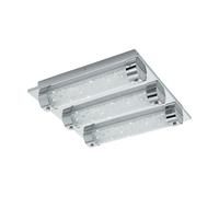 Plafoniera Moderna Tolorico Acciaio Cromo Luce Led Integrato 22W