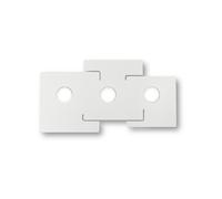 Plafoniera Moderna Totem Metallo Bianco 3 Luci Gx53 9W 3000K Luce Calda