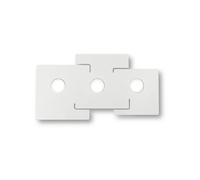 Plafoniera Moderna Totem Metallo Bianco 3 Luci Gx53 9W 3000K Luce Calda