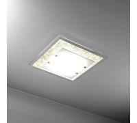 TRAY PLAFONIERA 45 CM. 2 LUCI FOGLIA ORO 1087-45-FO