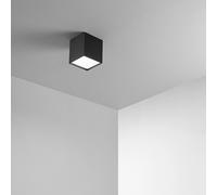 Plafoniera Moderna Tric Metallo Nero Led 10W 3000K Ip20 [EEK: A++]