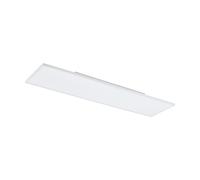 Plafoniera Moderna Turcona-Z Acciaio Bianco 3 Luci Led Integrato 10,6W