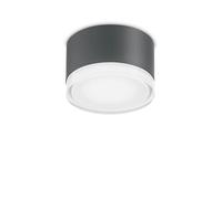 Plafoniera Moderna Urano Alluminio-Materie Plastiche Antracite 1 Luce Gx53 Small