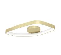 Plafoniera Moderna Vallerosa Alluminio Ottone Spazzolato Led Integrato 25,2W [EEK: A++]