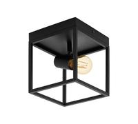 Plafoniera moderna vintage minimal nero 1 luce GL0558