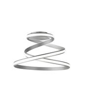 Plafoniera moderna VUELTA a LED in metallo verniciato ARGENTO [EEK: A]