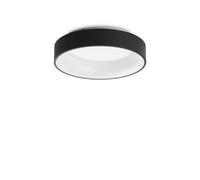 Plafoniera Moderna Ziggy Metallo Nero Led 30W 3000K Luce Calda [EEK: A++]