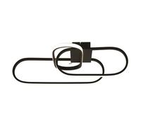 Plafoniera Moderno Clip Acciaio Bianco Nero Led 36,73W 3000 - 4500 - 6500K