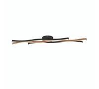 Plafoniera Moderno Fioritura Acciaio Nero Alluminio Led 38W 2300 - 3000 - 4000K