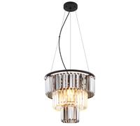 Plafoniera Naxis 3 luci Ø 400x1200 mm Nero - opaco