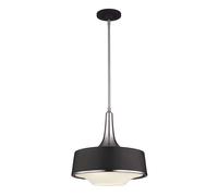 Plafoniera Nero Metallo Vetro Ø48cm Retrò Deckenleuchte Tavolo da Pranzo Cucina