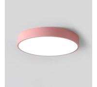 Plafoniera Nordic Modernaron, Led Rotondo Dimmerabile 3000K-6000K,Da da Soffitto Minimalista a Filo Soffitto per Camera da Letto, Soggiorno, Corridoio e Cucina./Rosa/50 cm