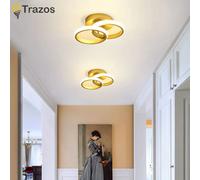 Plafoniera nordica Corridoio creativo Finestra a bovindo Luce semplice e moderna Ingresso Portico Balcone Corridoio Camera da letto Lampade di cristallo