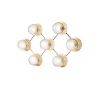 Plafoniera Nuura Liila 7 Ottica Trasparente