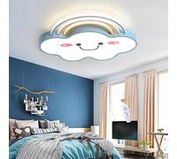 Plafoniera Nuvole Plafoniera LED Dimmerabile Con Telecomando Lampada Da Camera Per Bambini Moderna Cloud Lampadario A Soffitto Per Cameretta Ragazzo E Ragazza Soggiorno Sala Da Pranzo,Blu,50cm