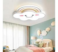 Plafoniera Nuvole Plafoniera LED Dimmerabile Con Telecomando Lampada Da Camera Per Bambini Moderna Cloud Lampadario A Soffitto Per Cameretta Ragazzo E Ragazza Soggiorno Sala Da Pranzo,Bianca,63cm